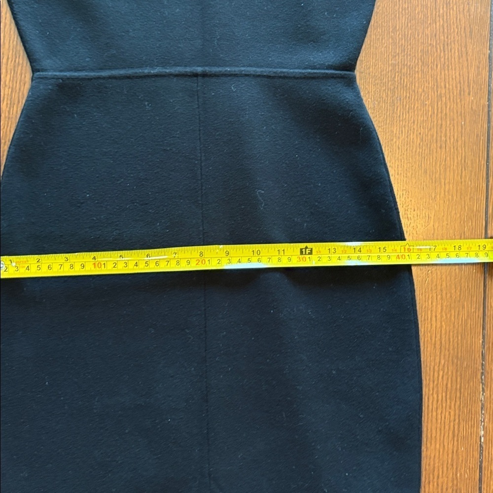 Milly little black Dress. Midi length. Bare shoulder. Bodycon. Medium - Picture 8 of 10